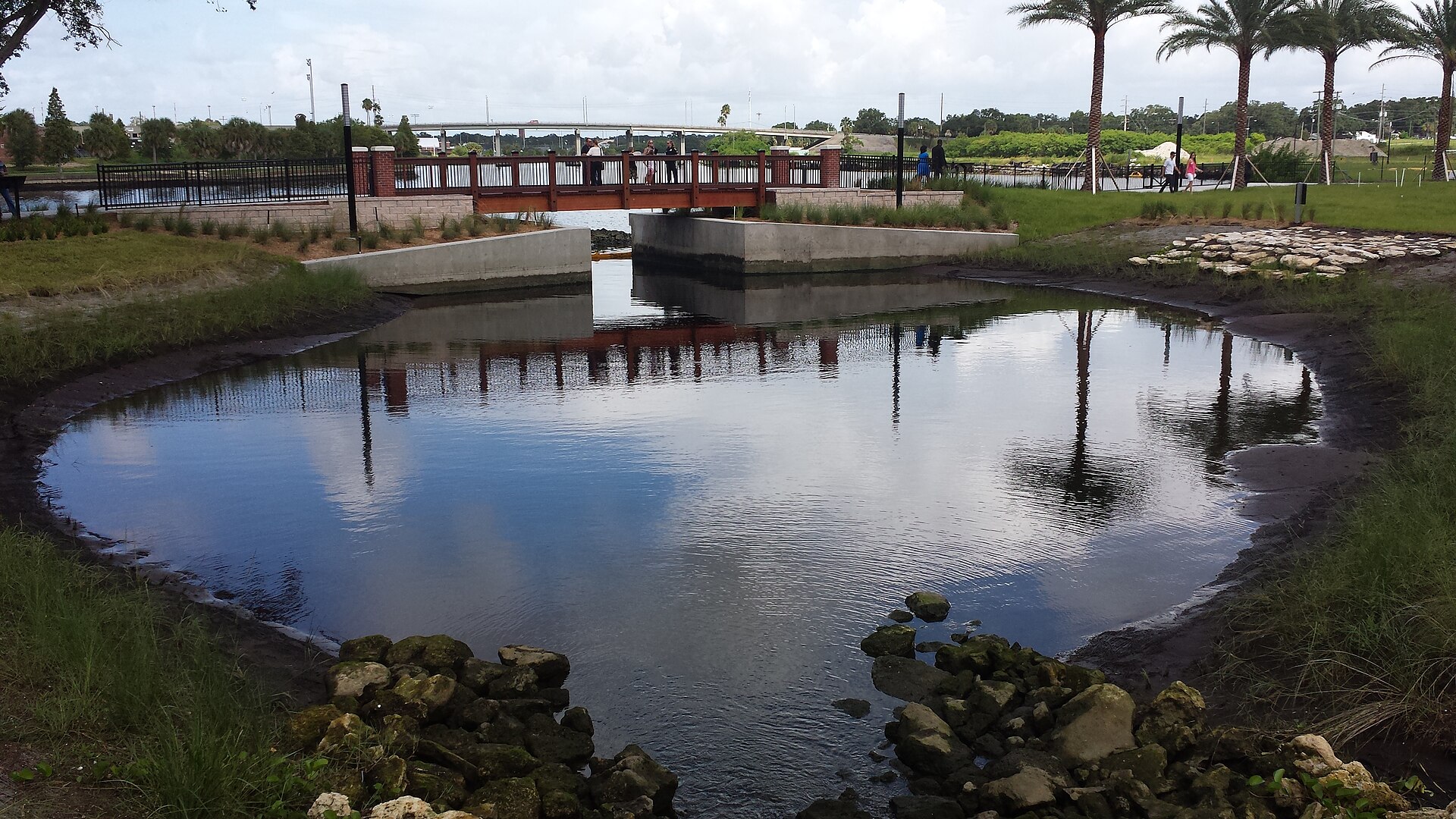 View near Water Works Park Boat Dock